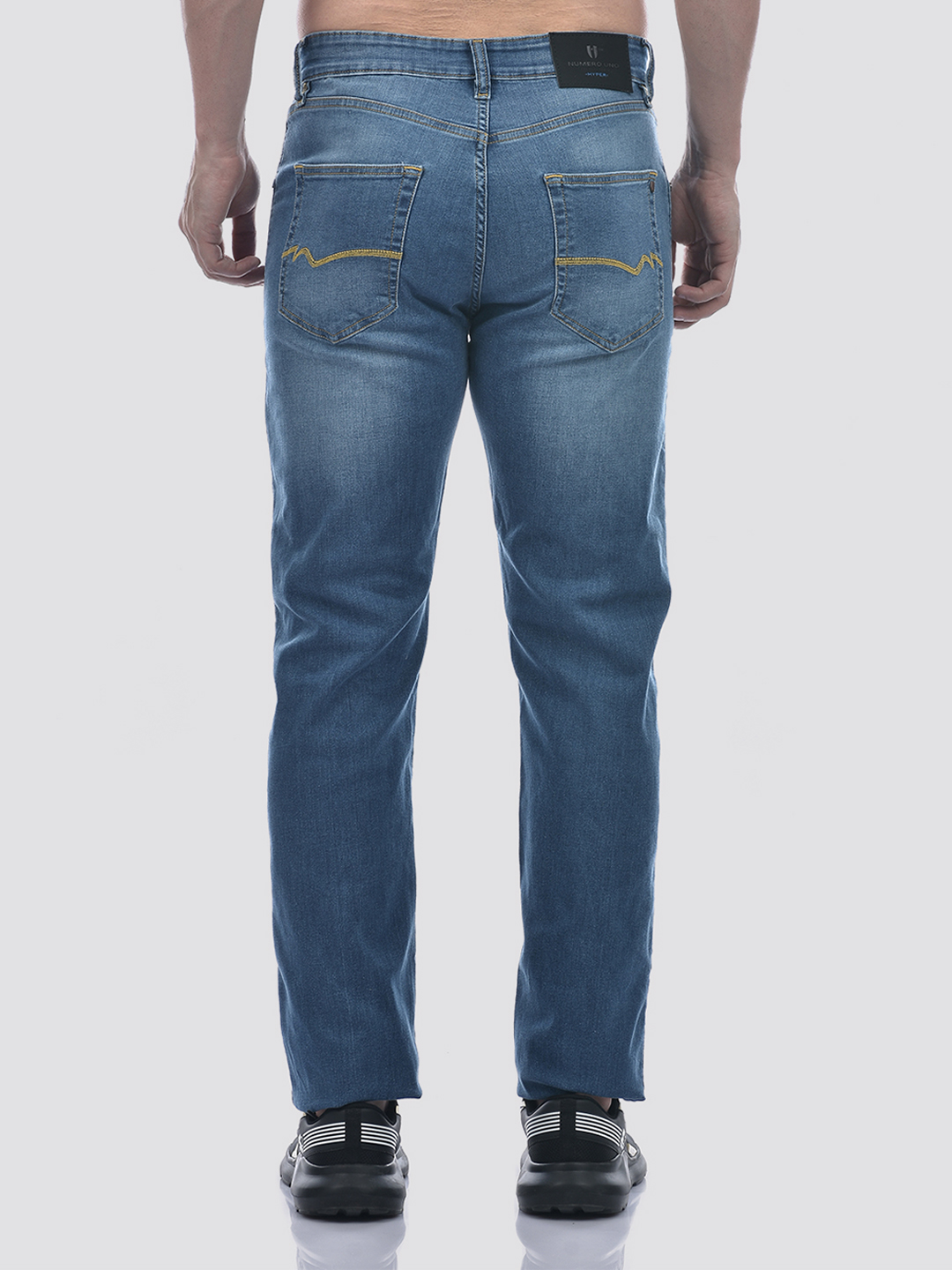 Numero Uno Men Light Indigo Regular Fit Sustainable Jeans